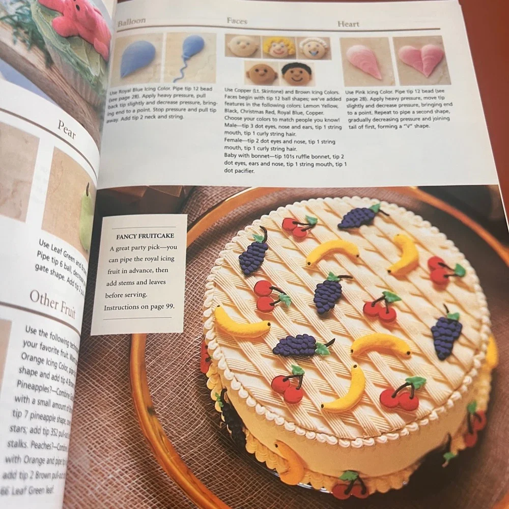 Wilton School Decorating Cakes A Reference & Idea Book 1999 Hardcover Cookbook